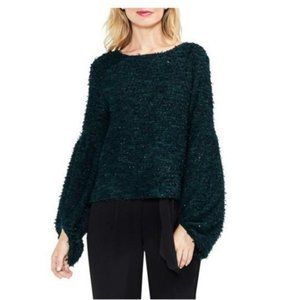 NWT VINCE CAMUTO Bubble Sleeve Eyelash Knit Sweater S